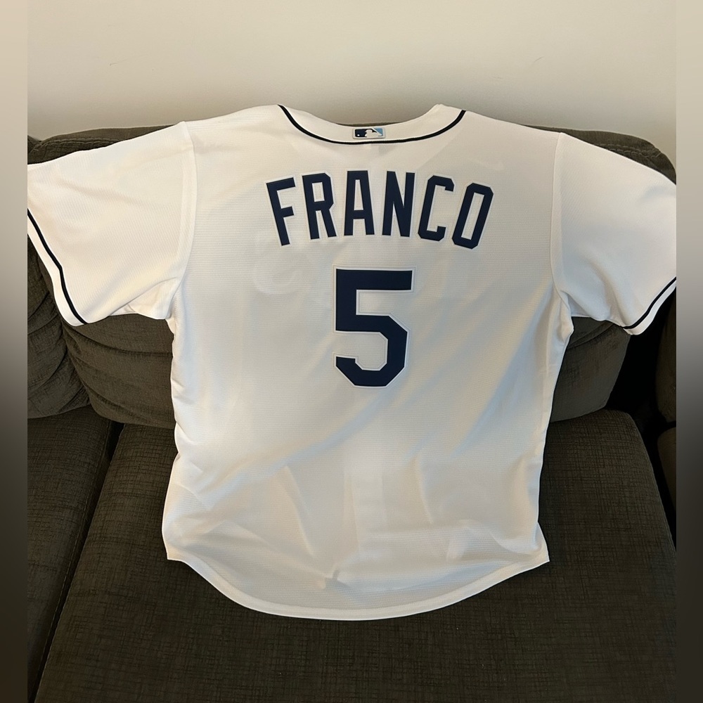 Nike Tampa Bay Rays Wander Franco Jersey Baseball Men’s Size: L - Picture 5 of 6